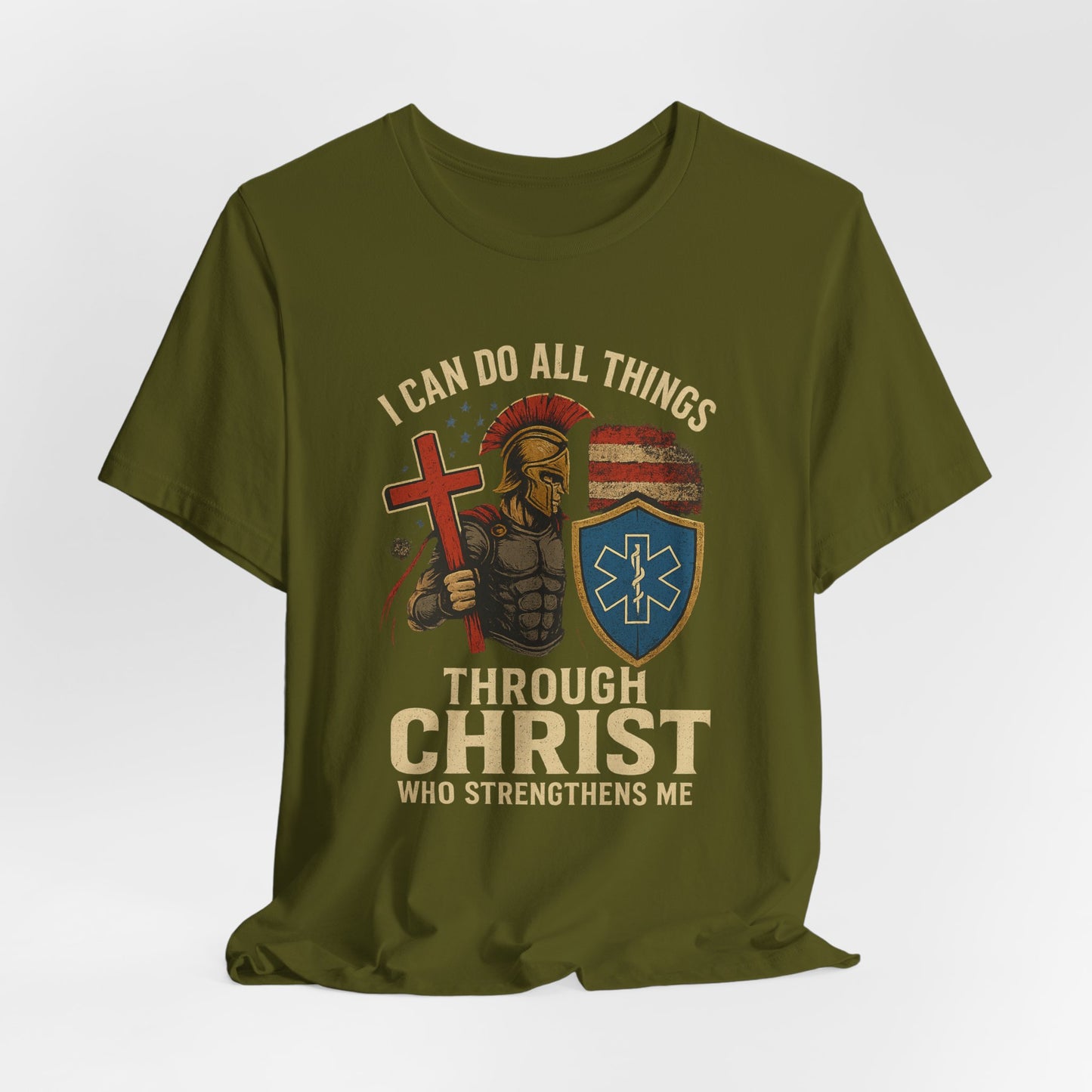Medical Personnel Tee — "I Can Do All Things Through Christ"