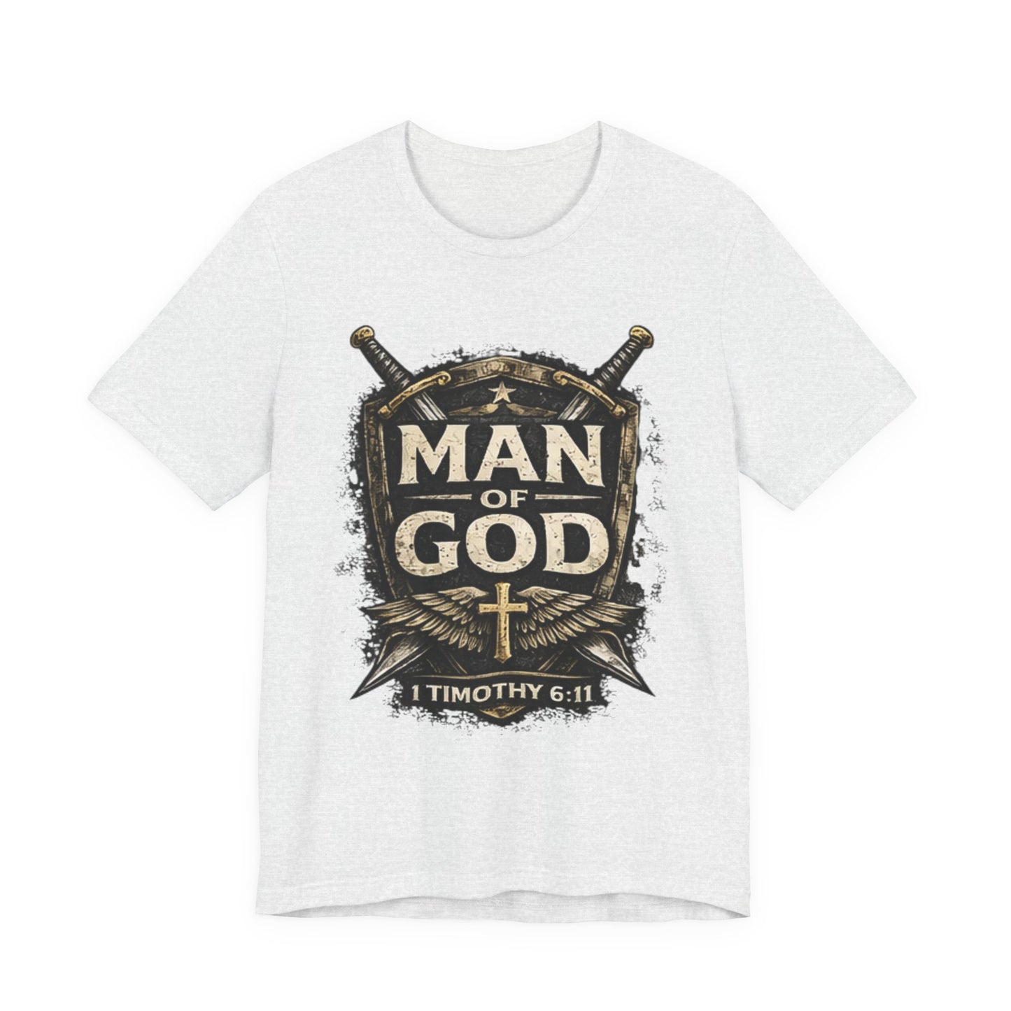 Man of God Tee — 1 Timothy 6:11 Christian Faith T-Shirt