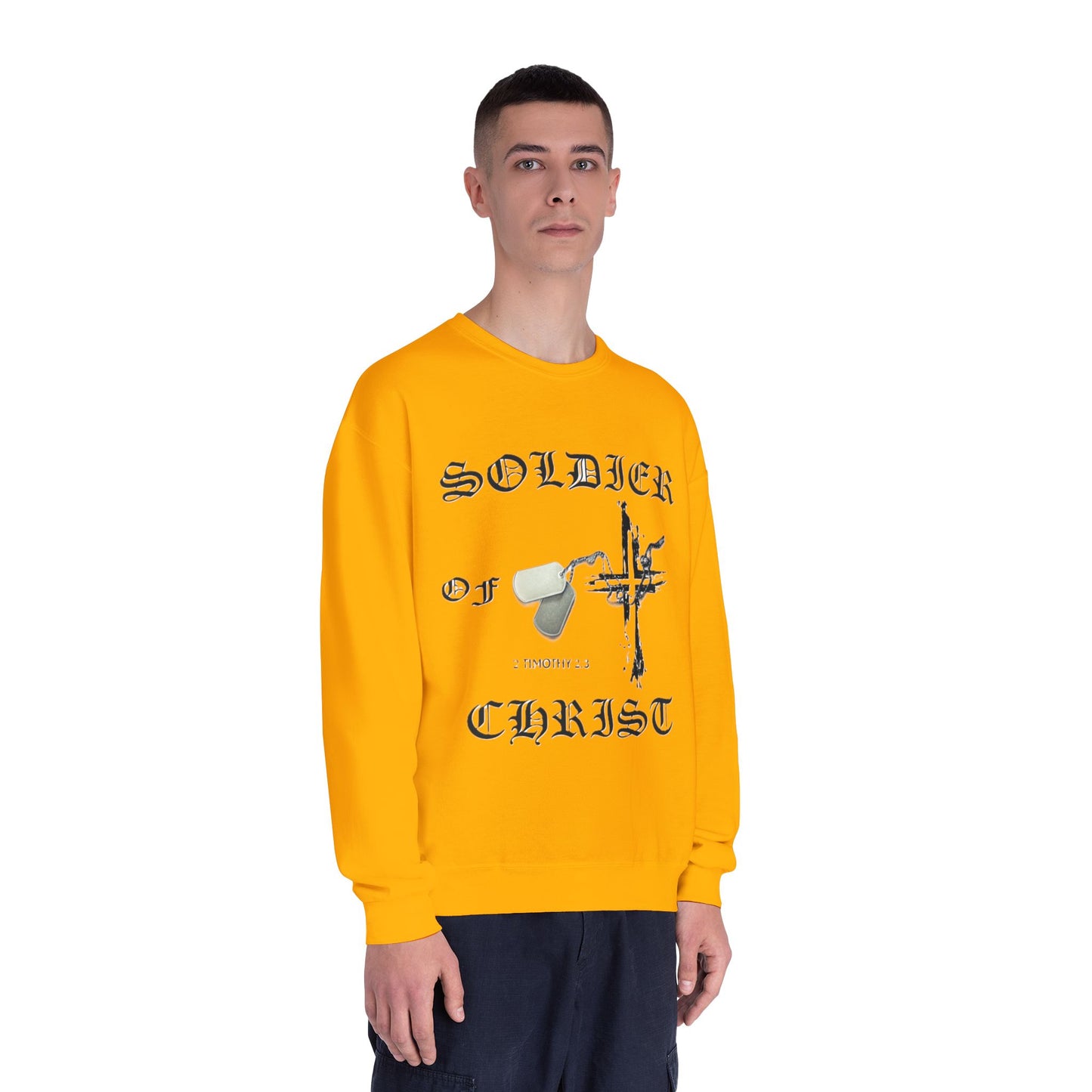 Christian Military Sweatshirt: Soldier of Christ Unisex NuBlend® Crewneck