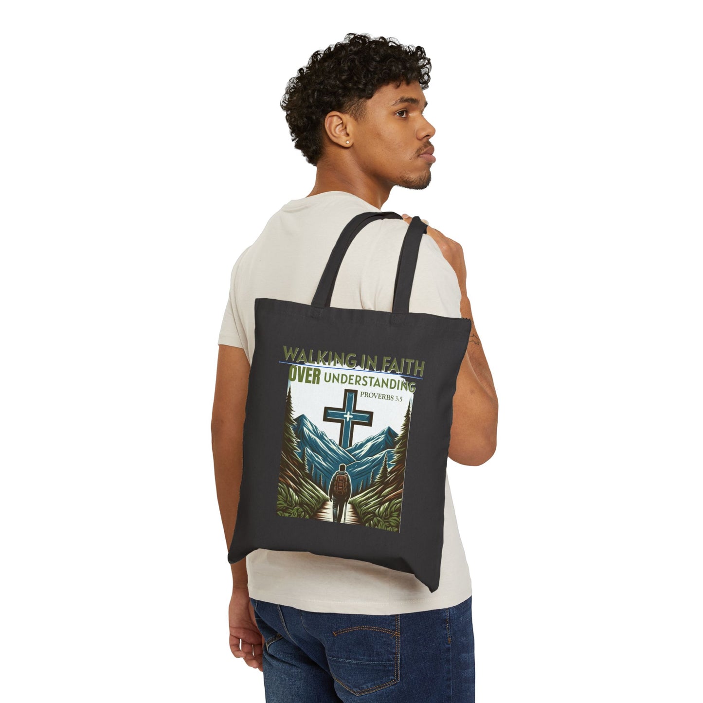 Tote Bag with Bible Verse Proverbs 3:5