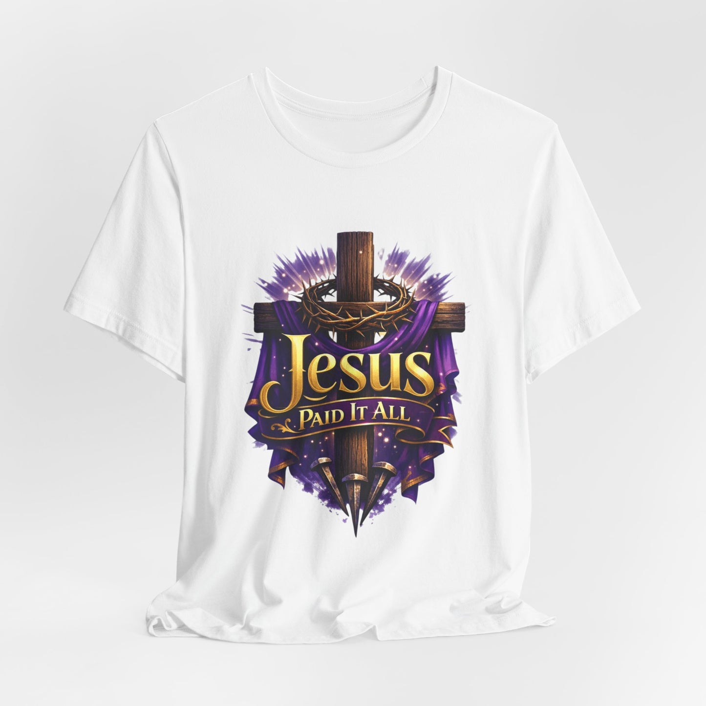 Jesus Paid It All Christian Cross Tee