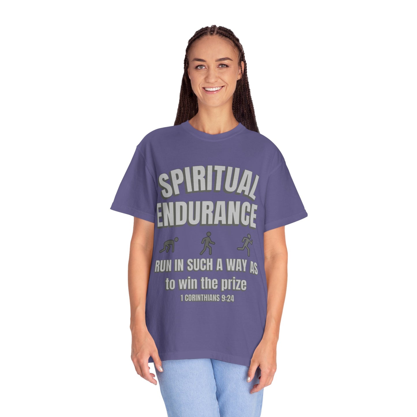 Copy of Christian Verse 1 Corinthians 9:24 Garment-Dyed T-shirt