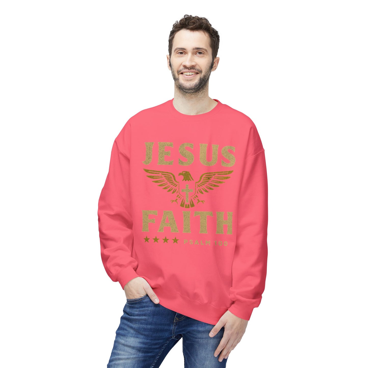 Christian Military Unisex Sweatshirt - Jesus/Faith Design