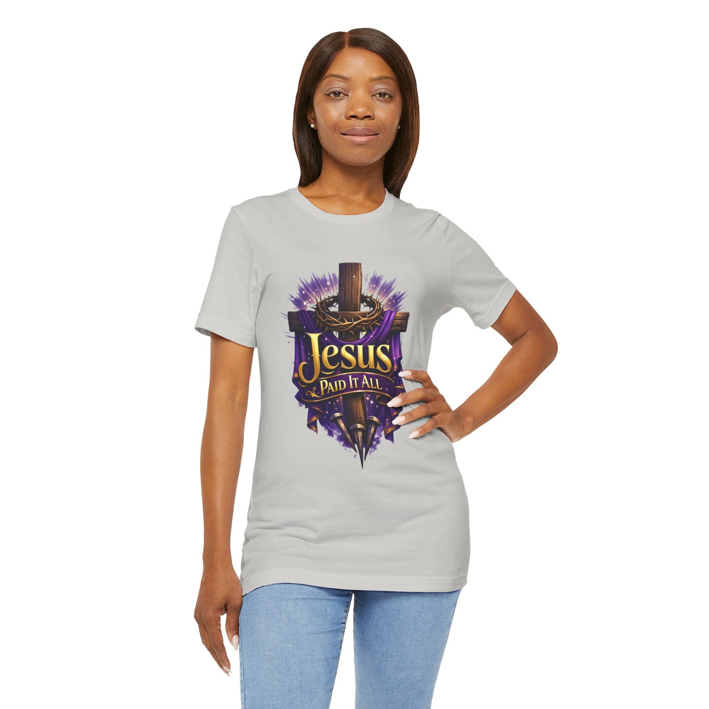 Jesus Paid It All Christian Cross Tee