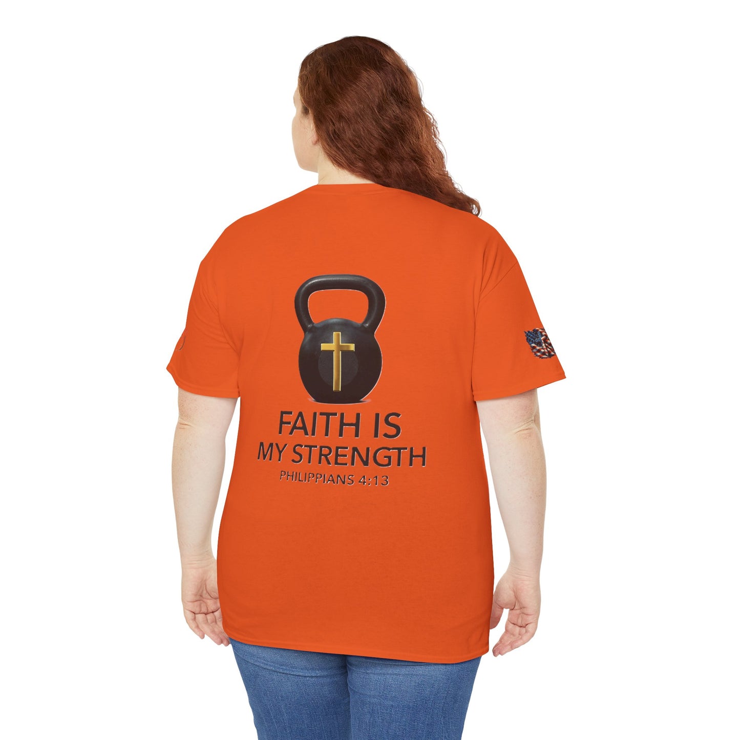 Christian Tee - Philippians 4:13 'Faith Is My Strength'