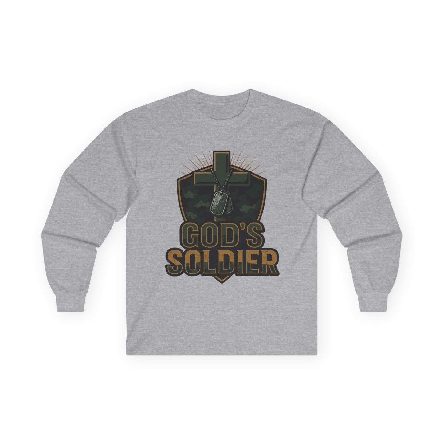 Long Sleeve Tee - God's Soldier Religious Christian Apparel
