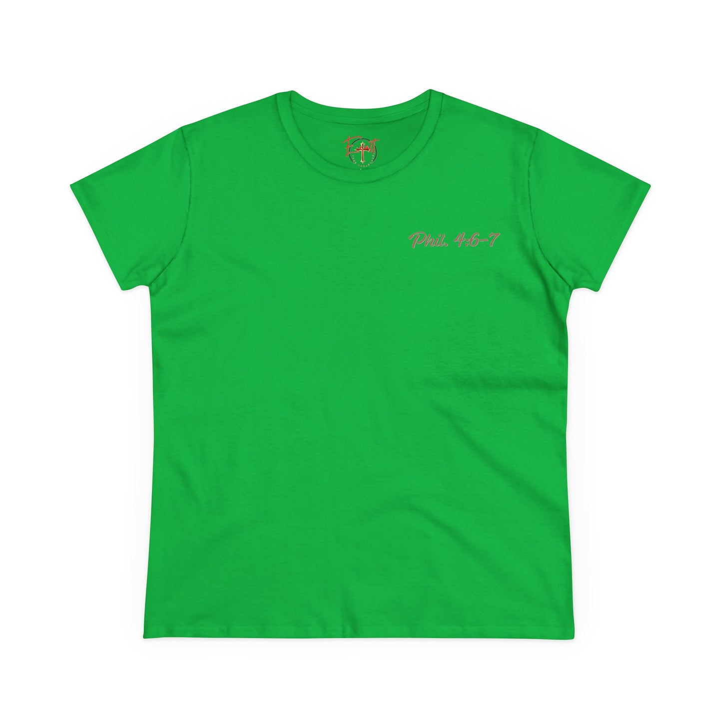 Women's Tee with Heart and Praying Hands Design