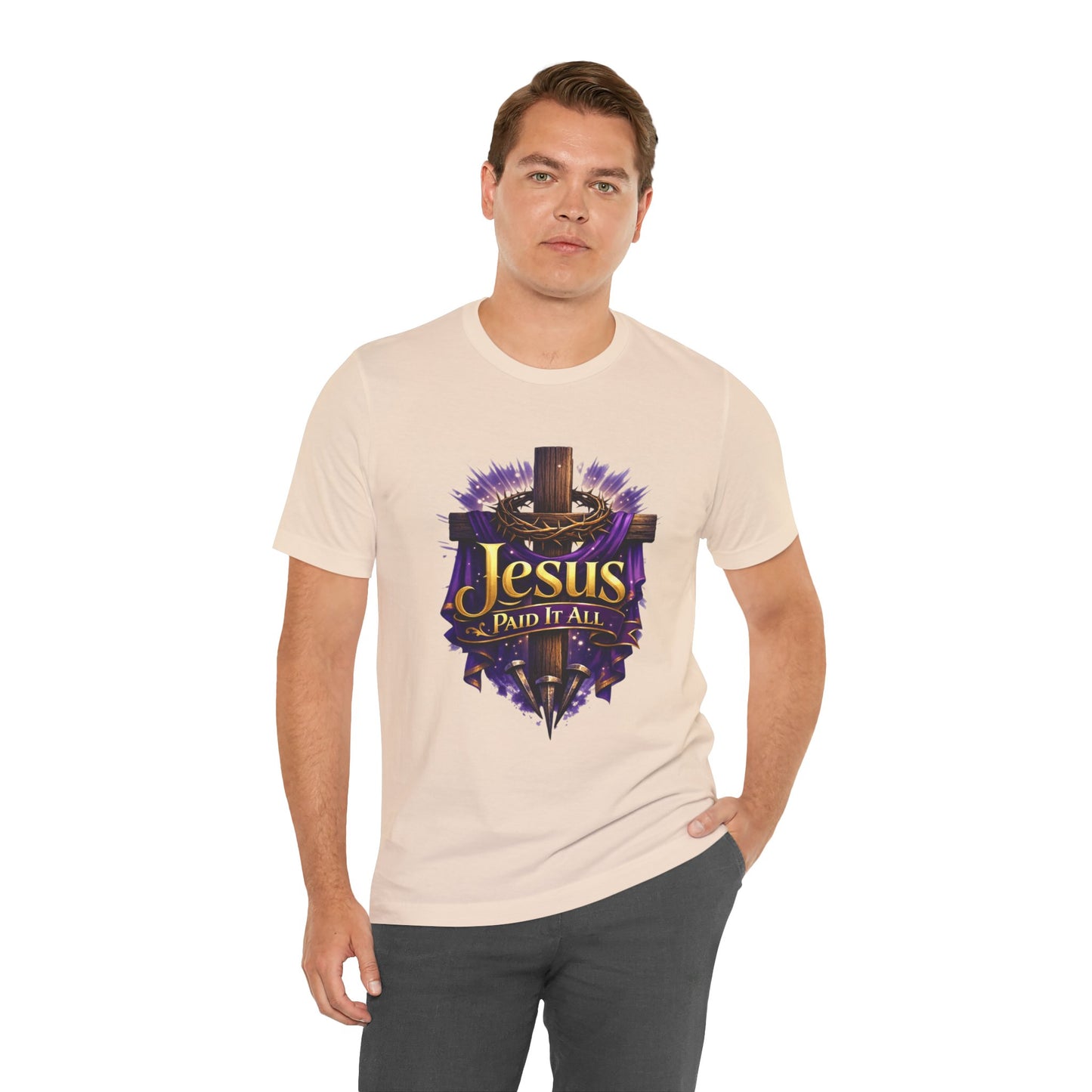 Jesus Paid It All Christian Cross Tee