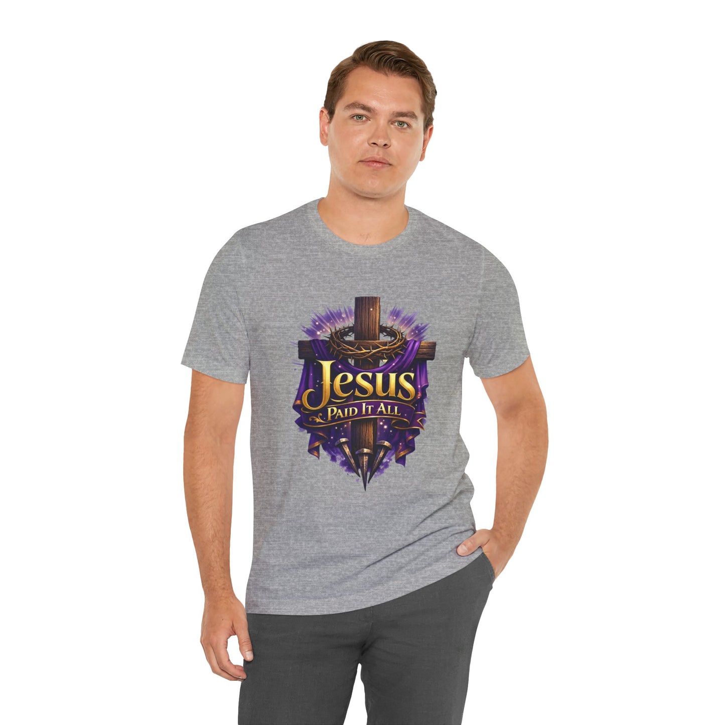Jesus Paid It All Christian Cross Tee