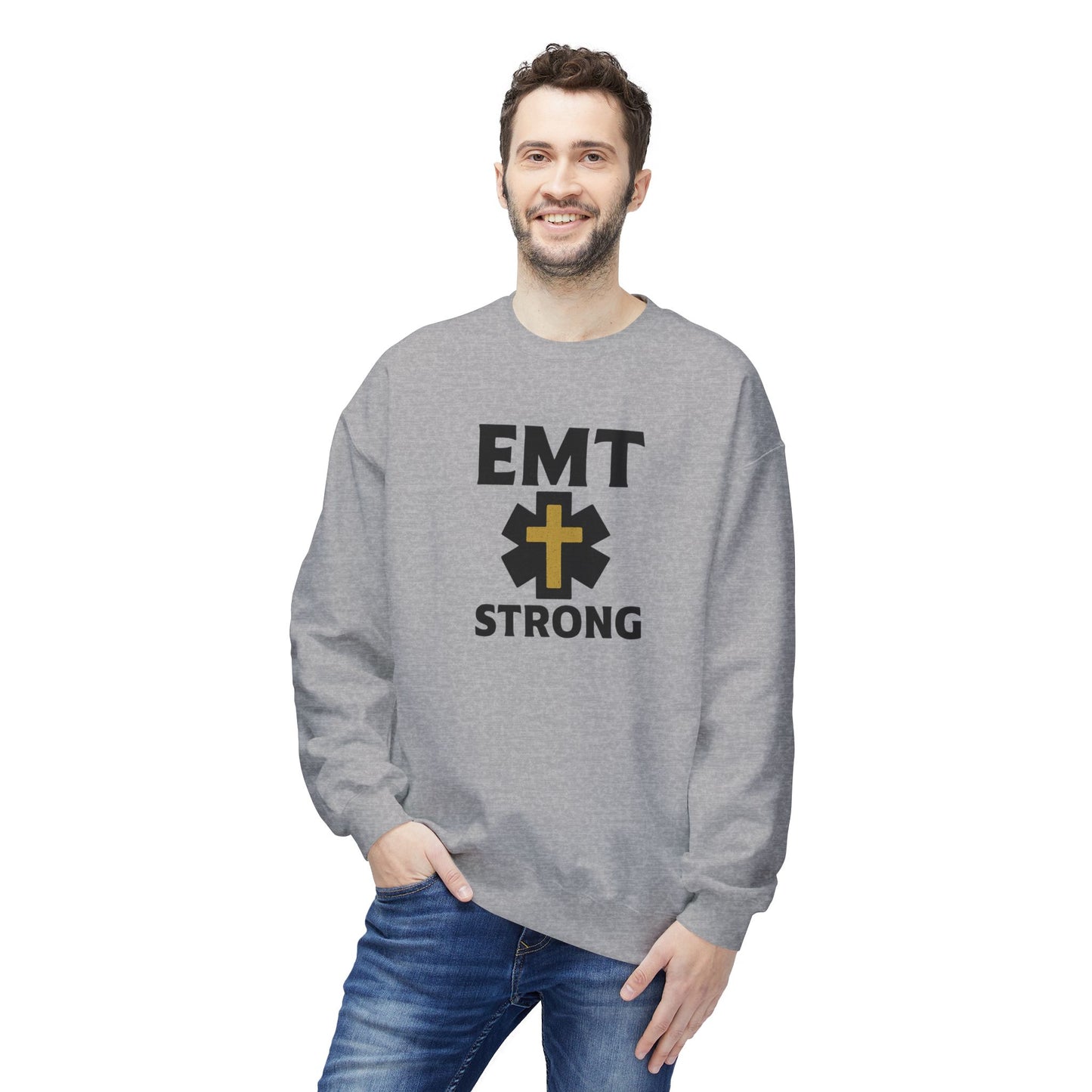 EMT Strong Christian Cross Sweatshirt