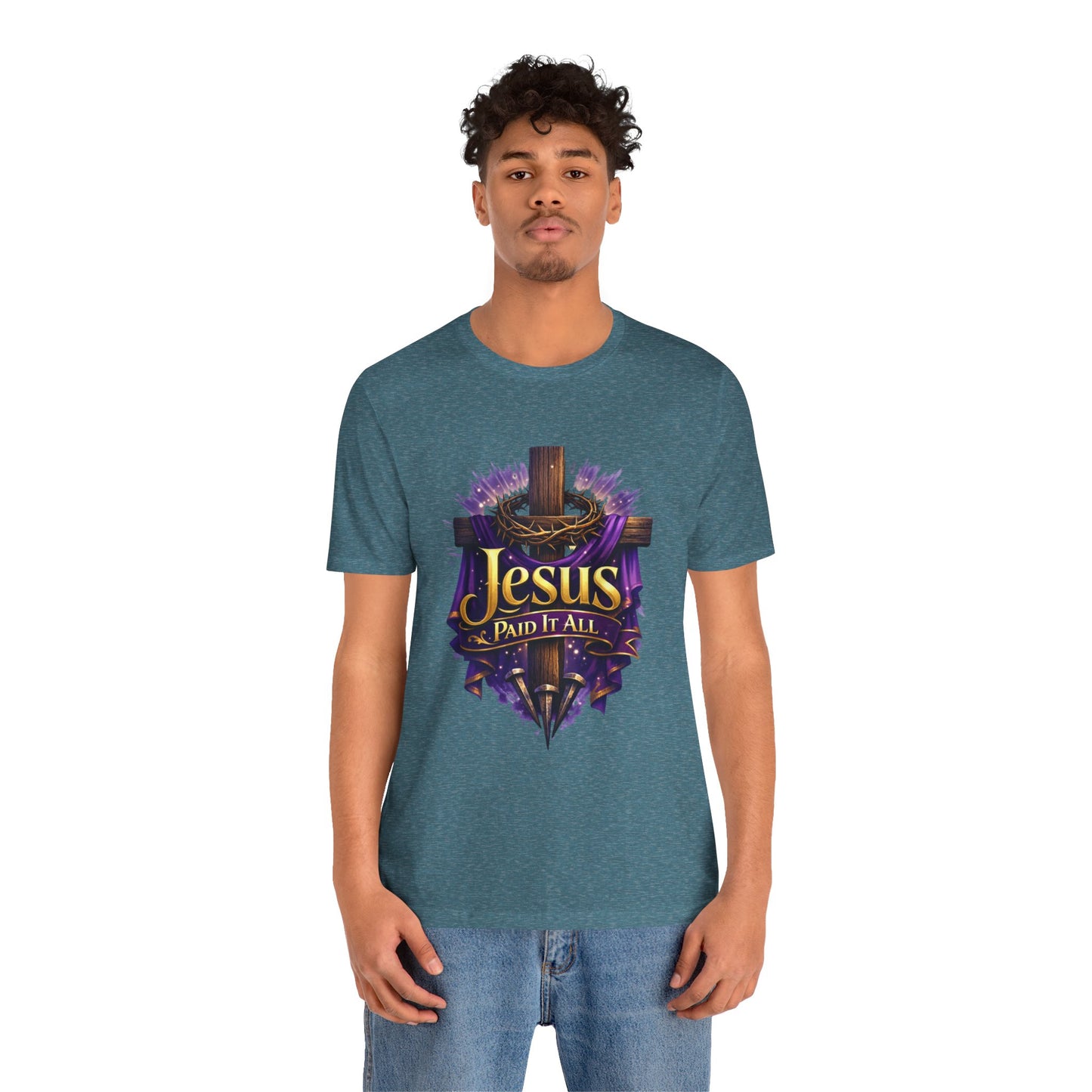 Jesus Paid It All Christian Cross Tee