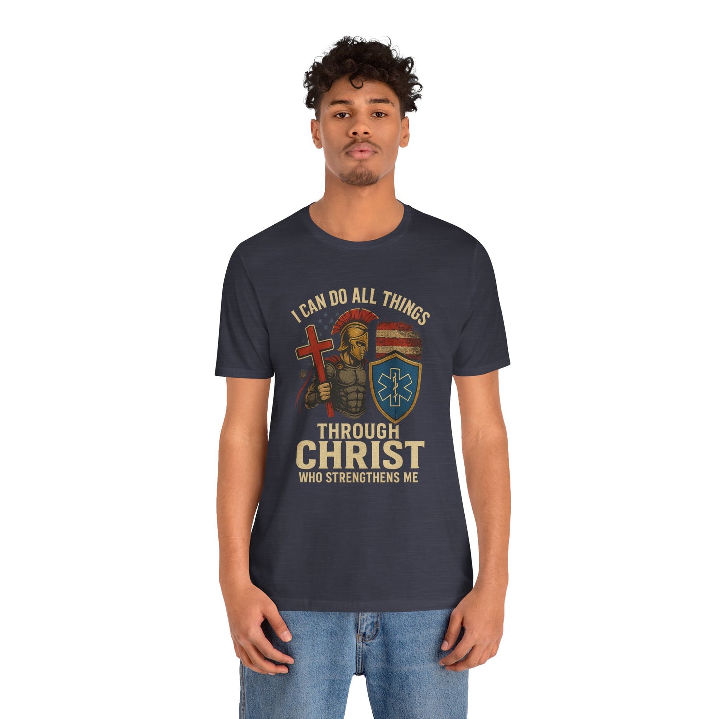 Medical Personnel Tee — "I Can Do All Things Through Christ"