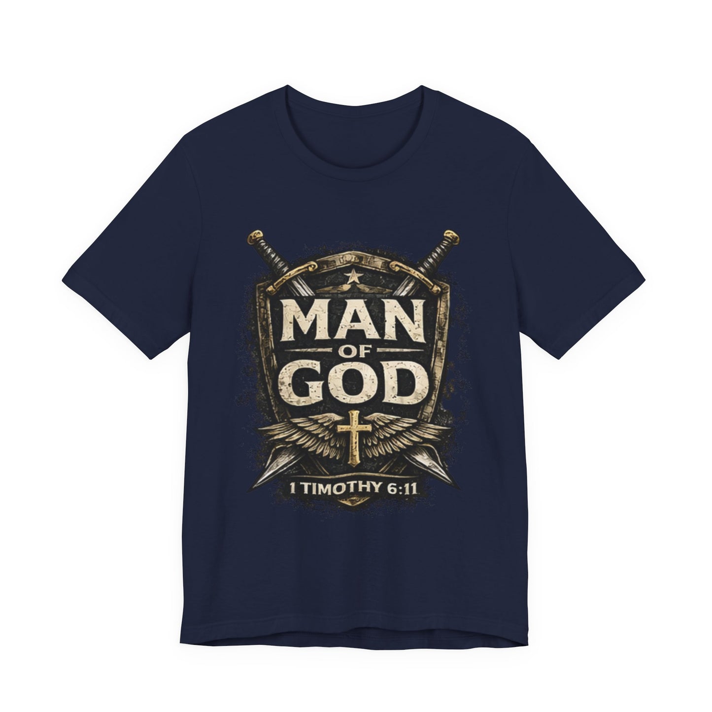 Man of God Tee — 1 Timothy 6:11 Christian Faith T-Shirt