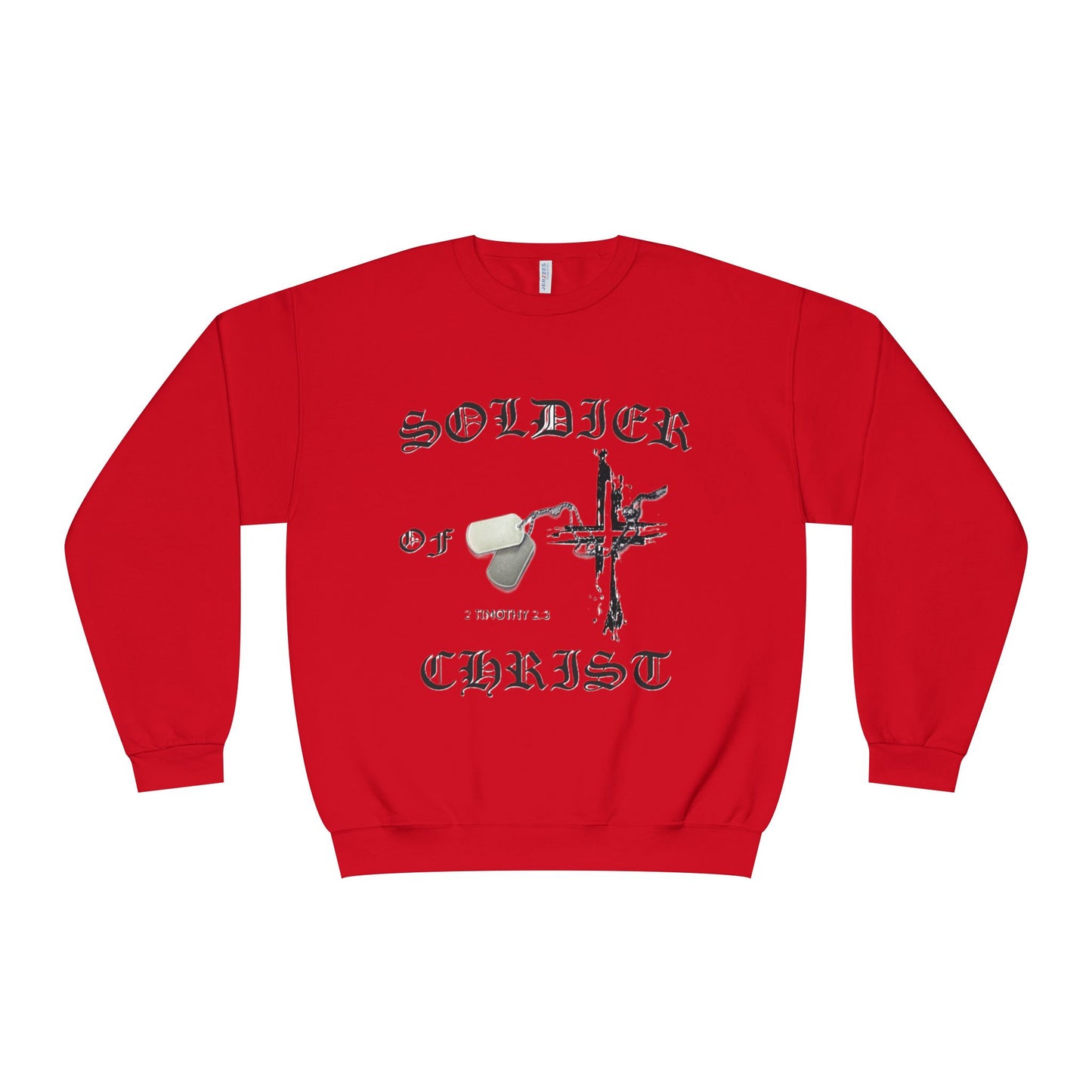 Christian Military Sweatshirt: Soldier of Christ Unisex NuBlend® Crewneck