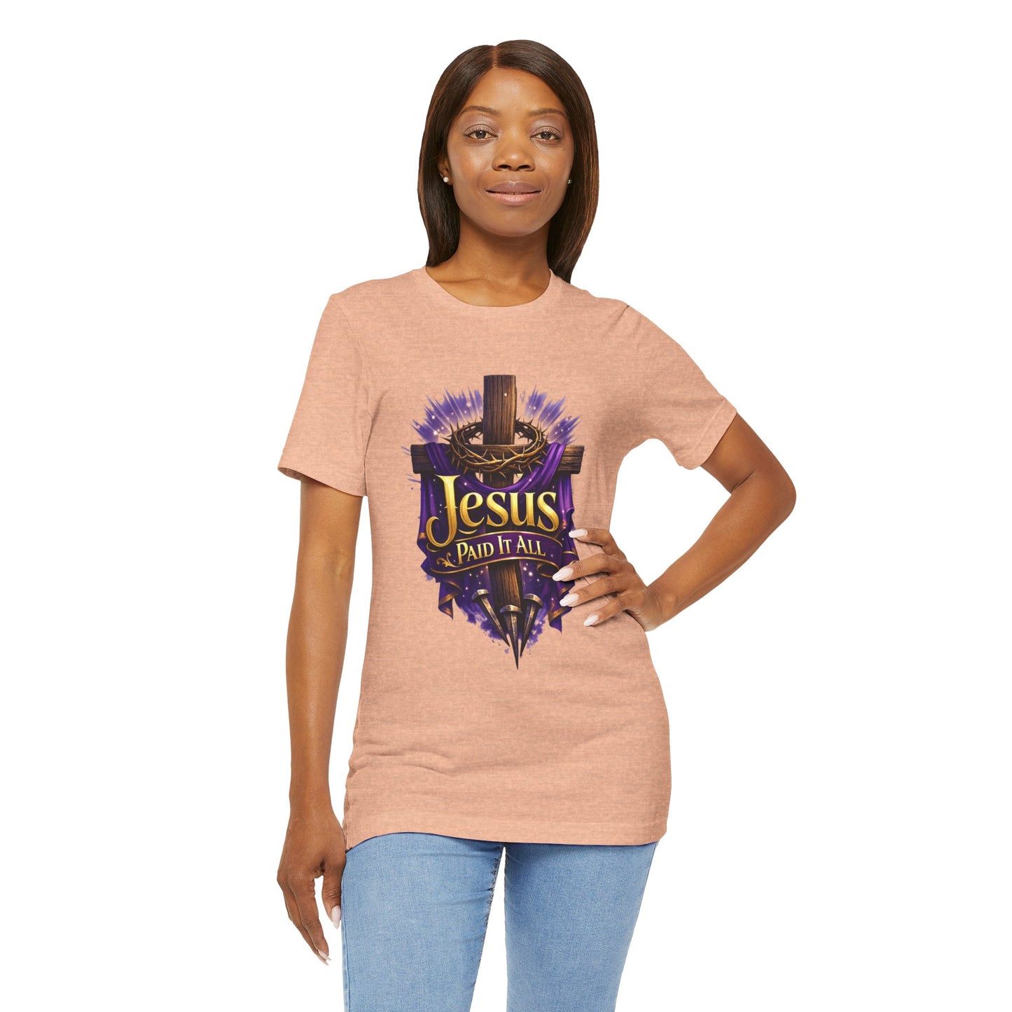 Jesus Paid It All Christian Cross Tee