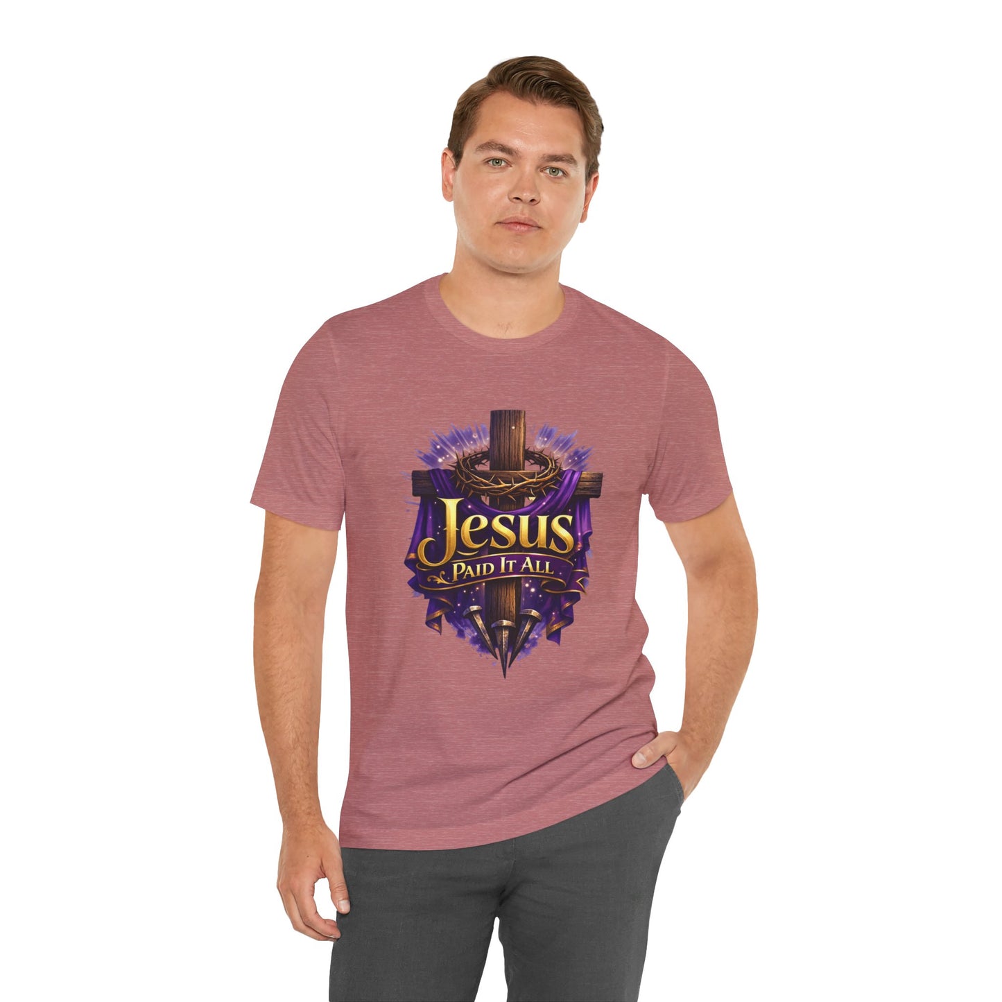 Jesus Paid It All Christian Cross Tee