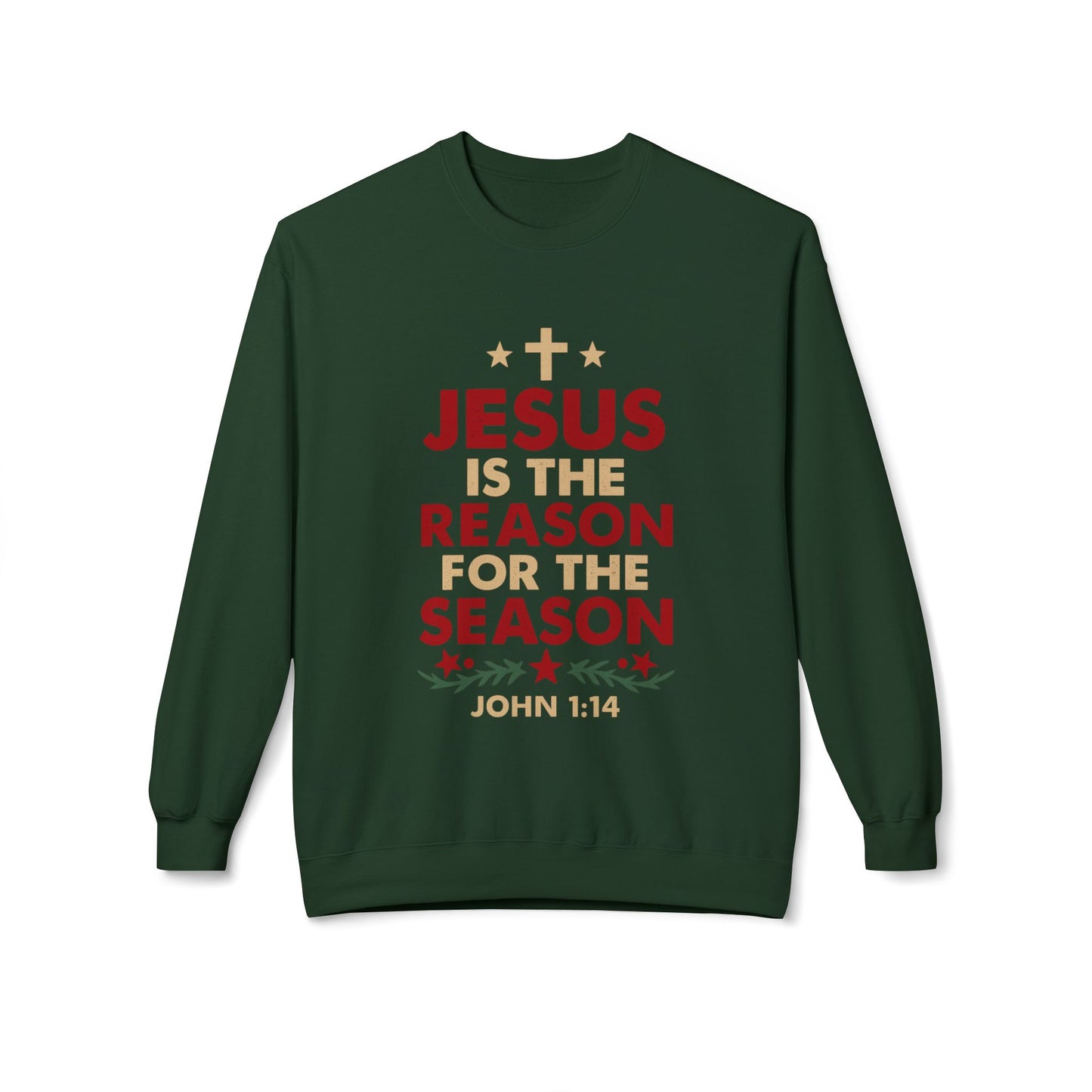 Jesus Is the Reason for the Season Crewneck Sweatshirt