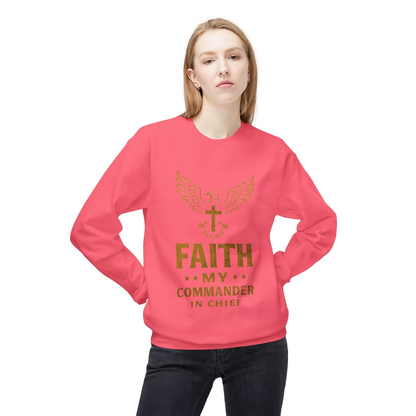 Sweatshirt - Military Christians: 'Faith is my Commander in Chief'