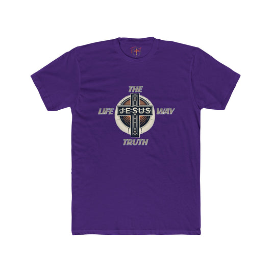 Copy of Unisex Cotton Crew Tee "THE WAY TRUTH LIFE"