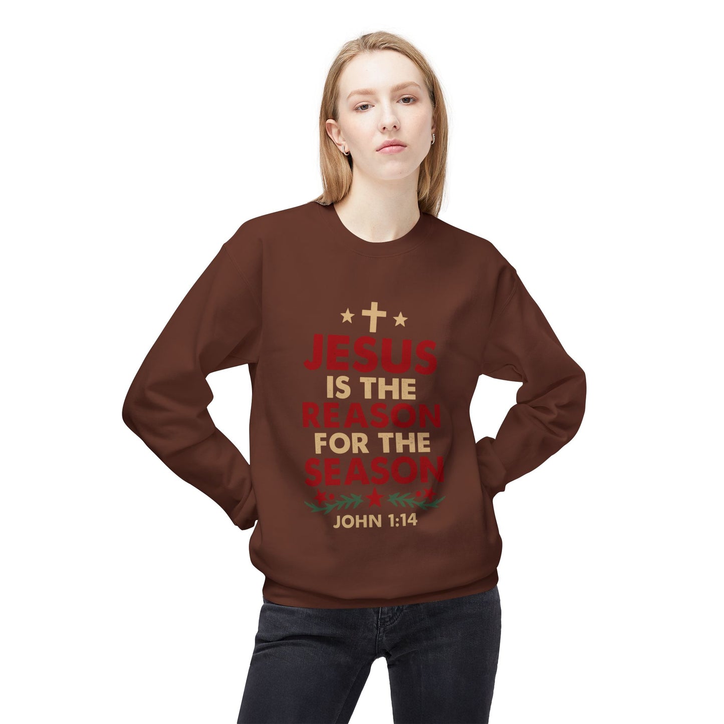 Jesus Is the Reason for the Season Crewneck Sweatshirt