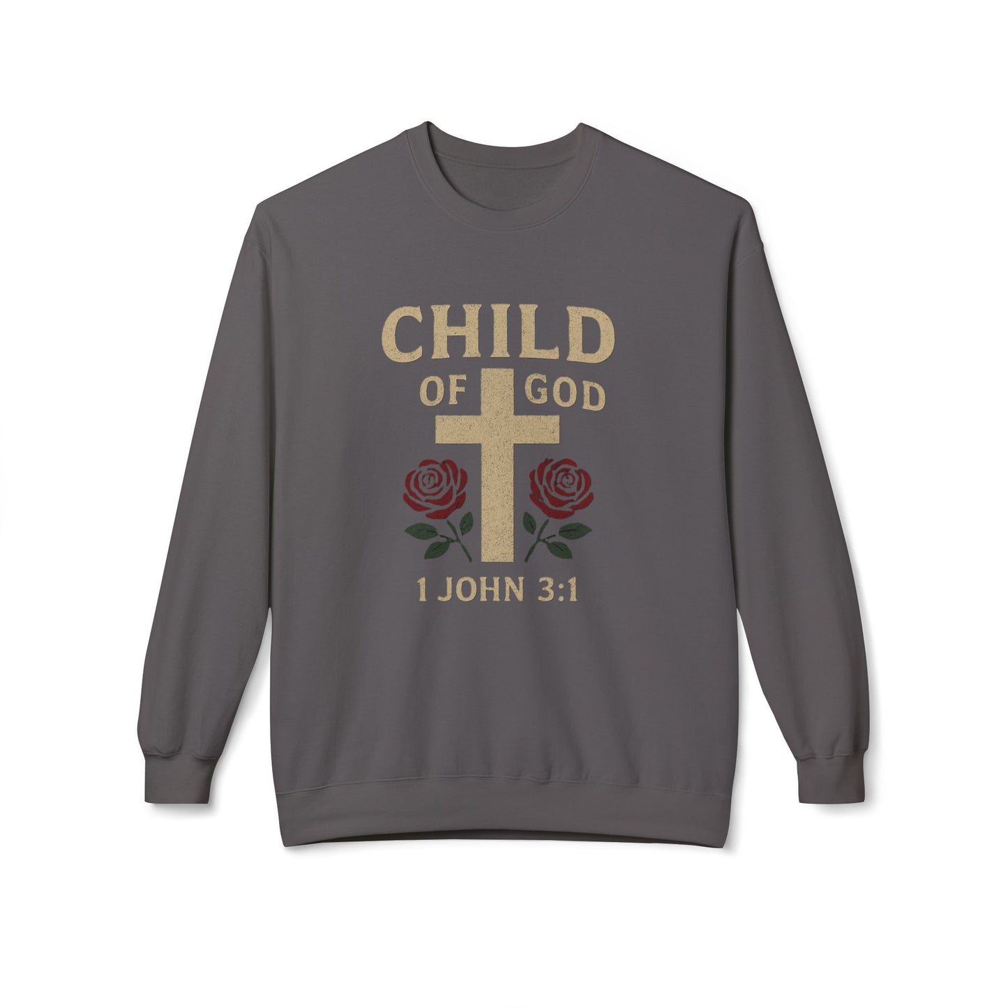Christian Sweatshirt - 1 John 3:1 'Child of God'