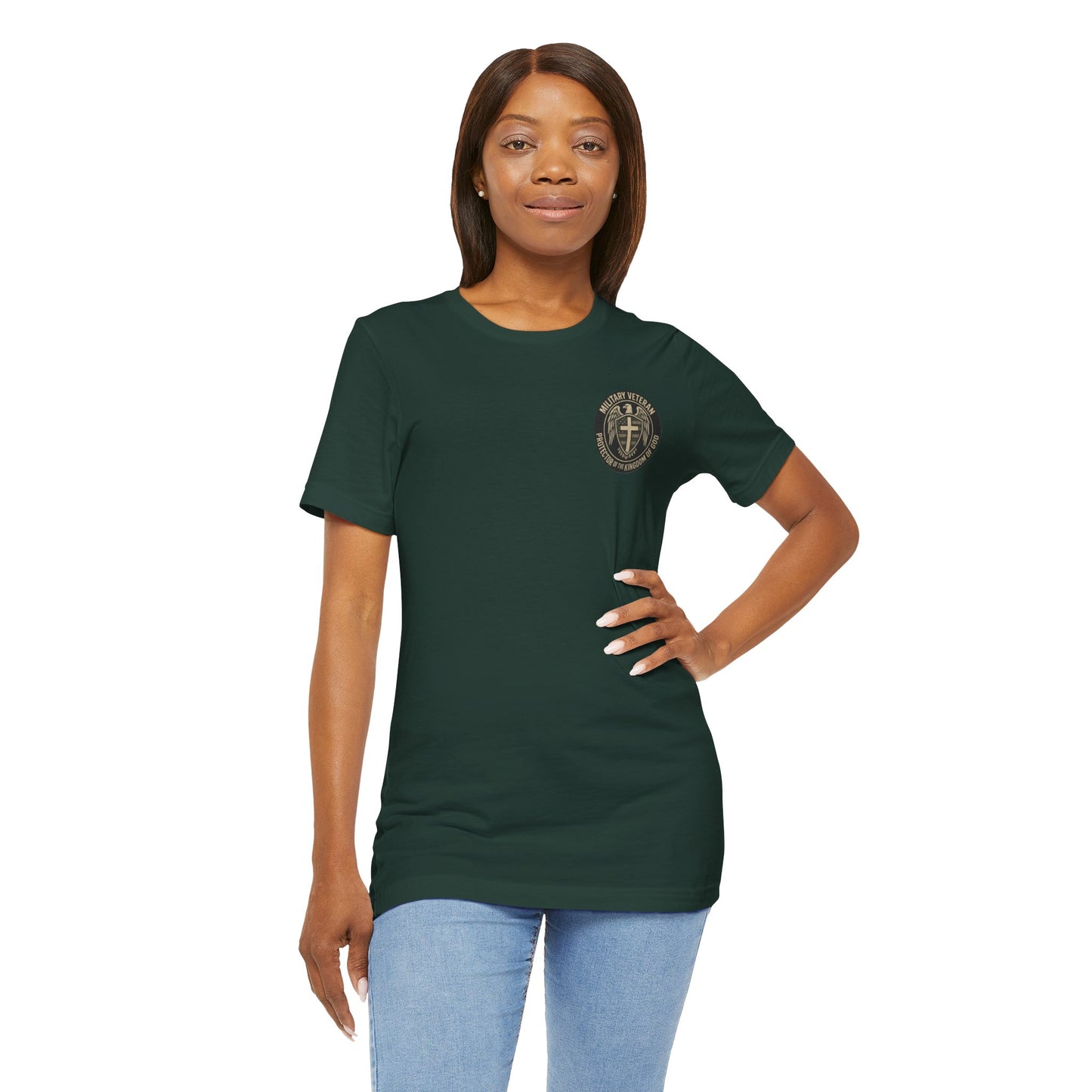 Veteran Protector Tee — "Military Veteran Protector of the Kingdom of God"