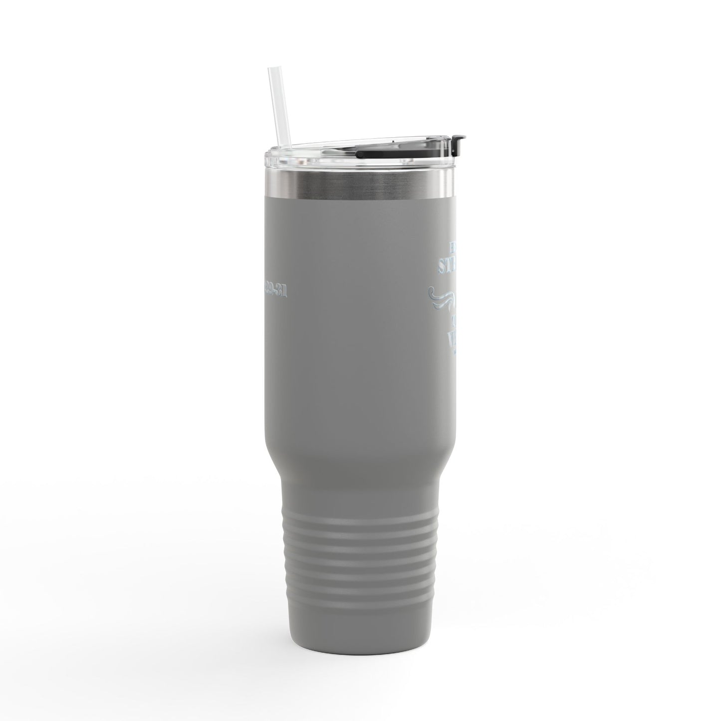 Travel Mug - Bible Verse 'He gives Strength to the Weary' Isaiah 40:29-31