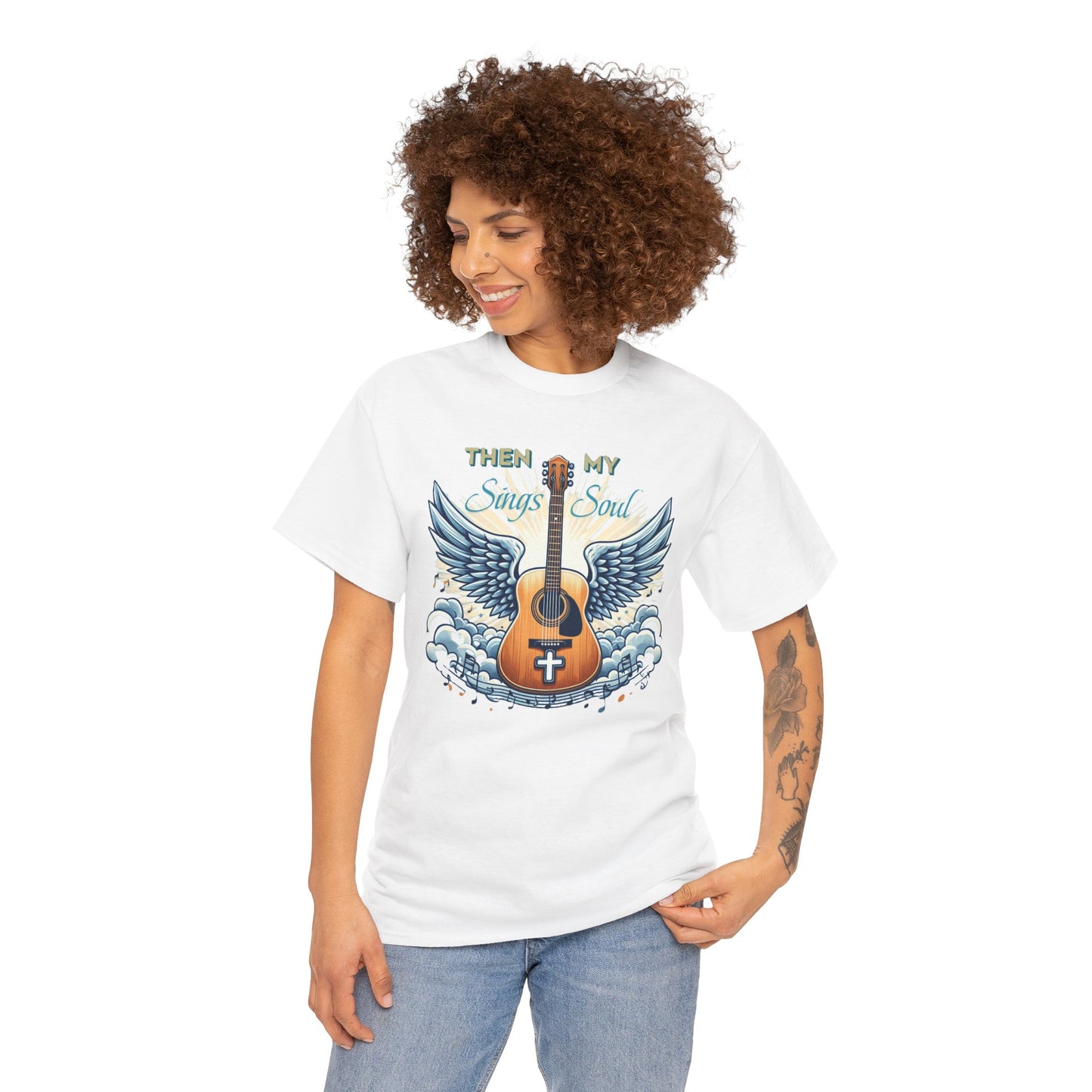 Unisex Heavy Cotton "THEN Sings MY Soul" Tee