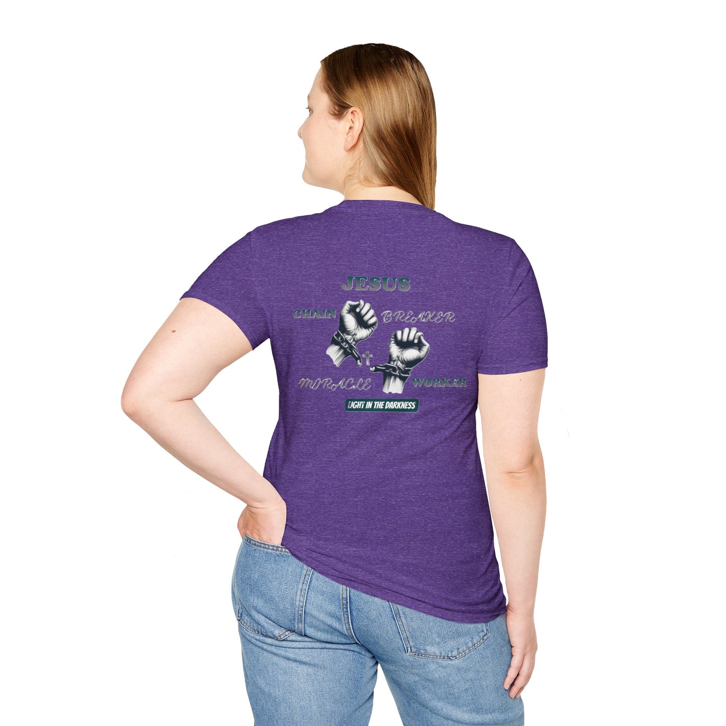 Christian Unisex Tee - Jesus Chain Breaker Design