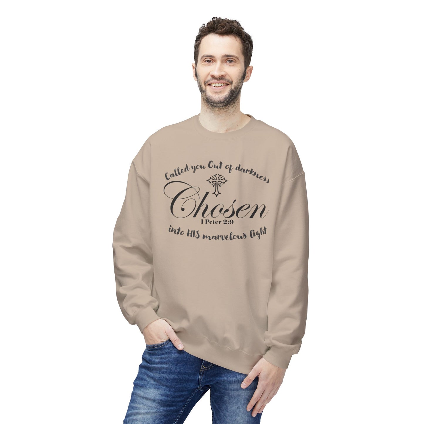 Christian Sweatshirt 1 Peter 2:9 Verse