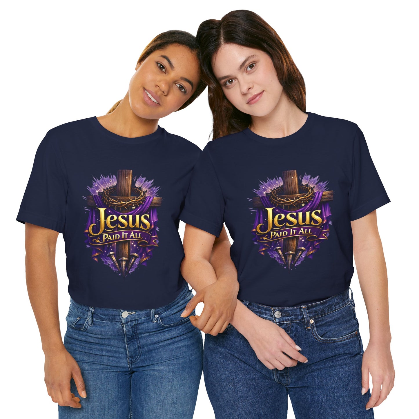 Jesus Paid It All Christian Cross Tee