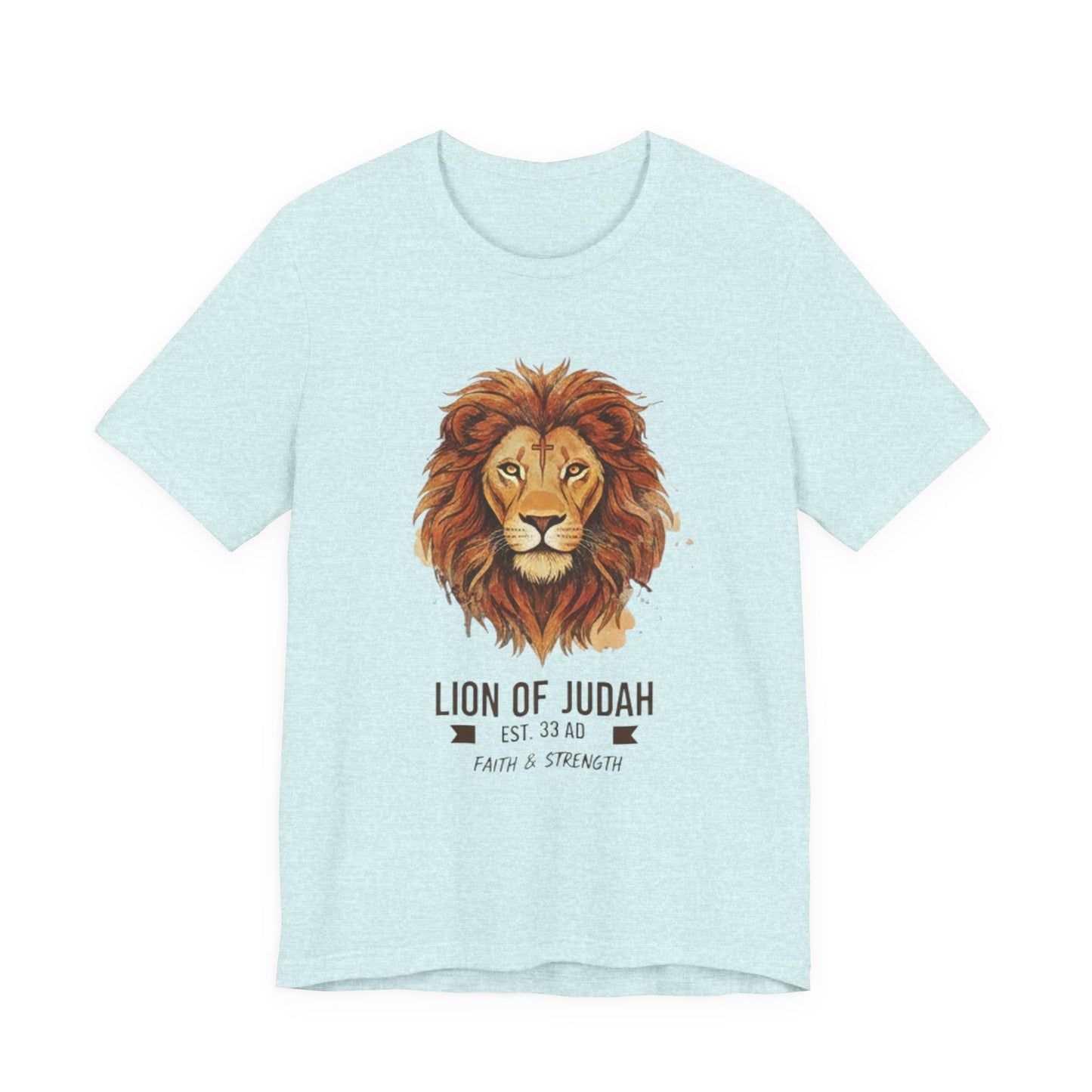 Lion of Judah T-Shirt — Faith & Strength Christian Tee