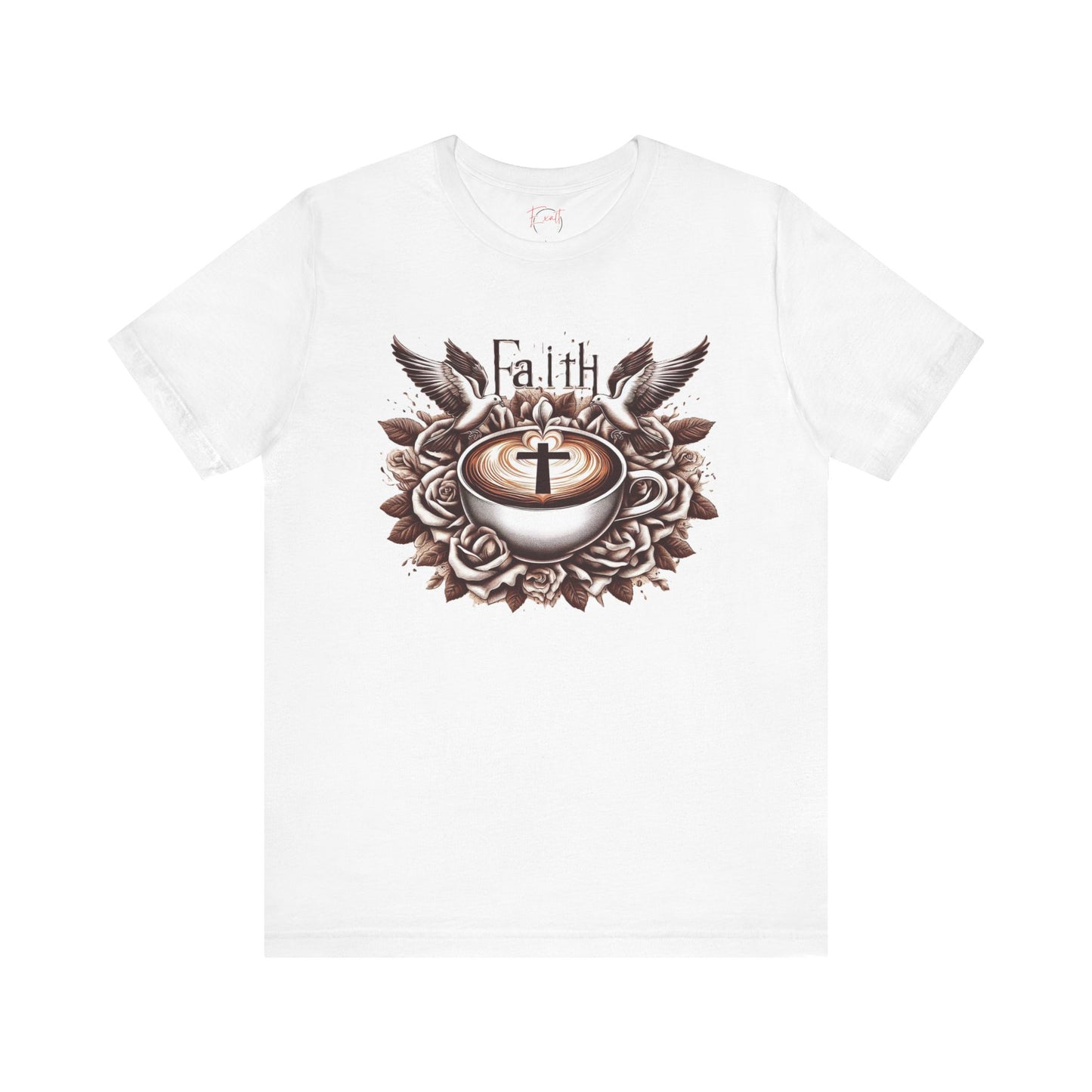 Unisex Jersey Short Sleeve Tee "Faith and Coffee"