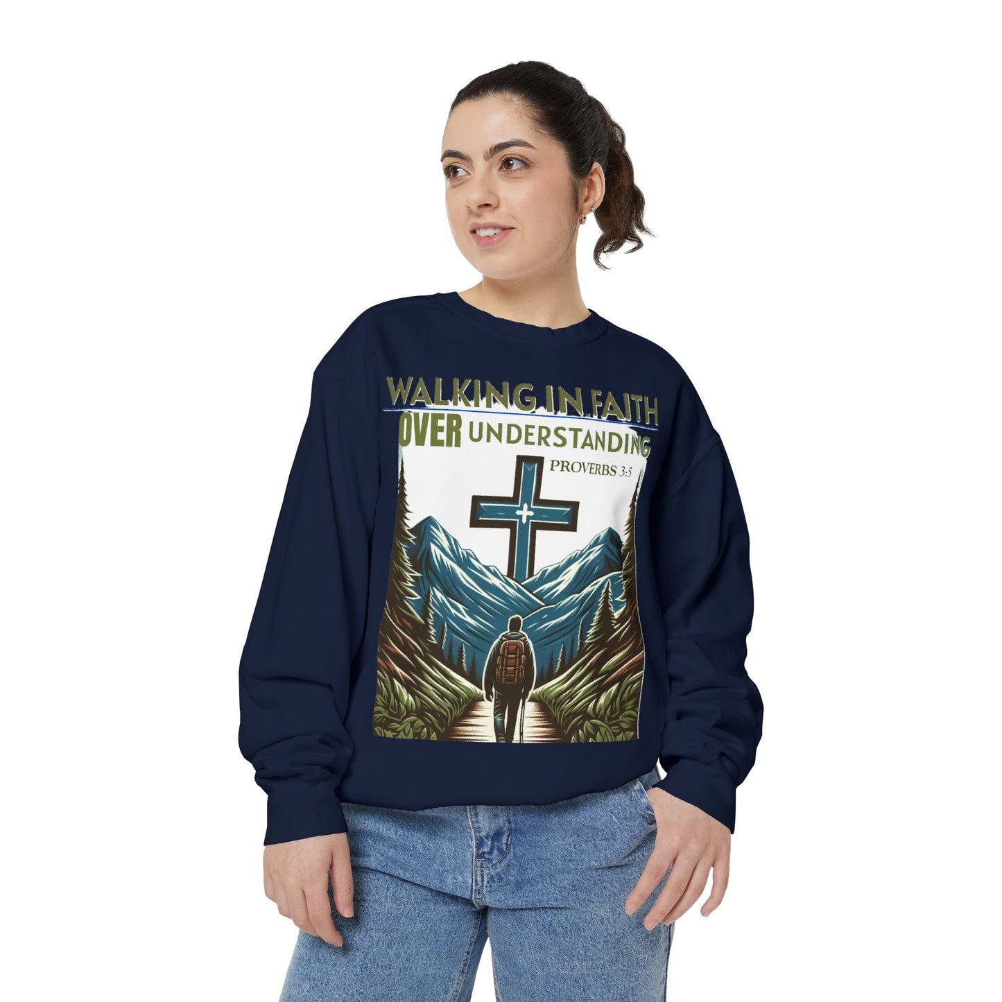 Faithful Unisex Sweatshirt - Bible Verse Proverbs 3:5