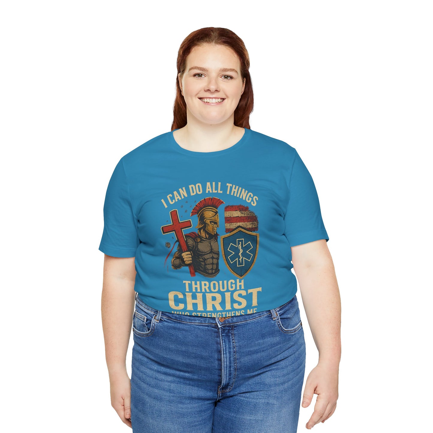 Medical Personnel Tee — "I Can Do All Things Through Christ"