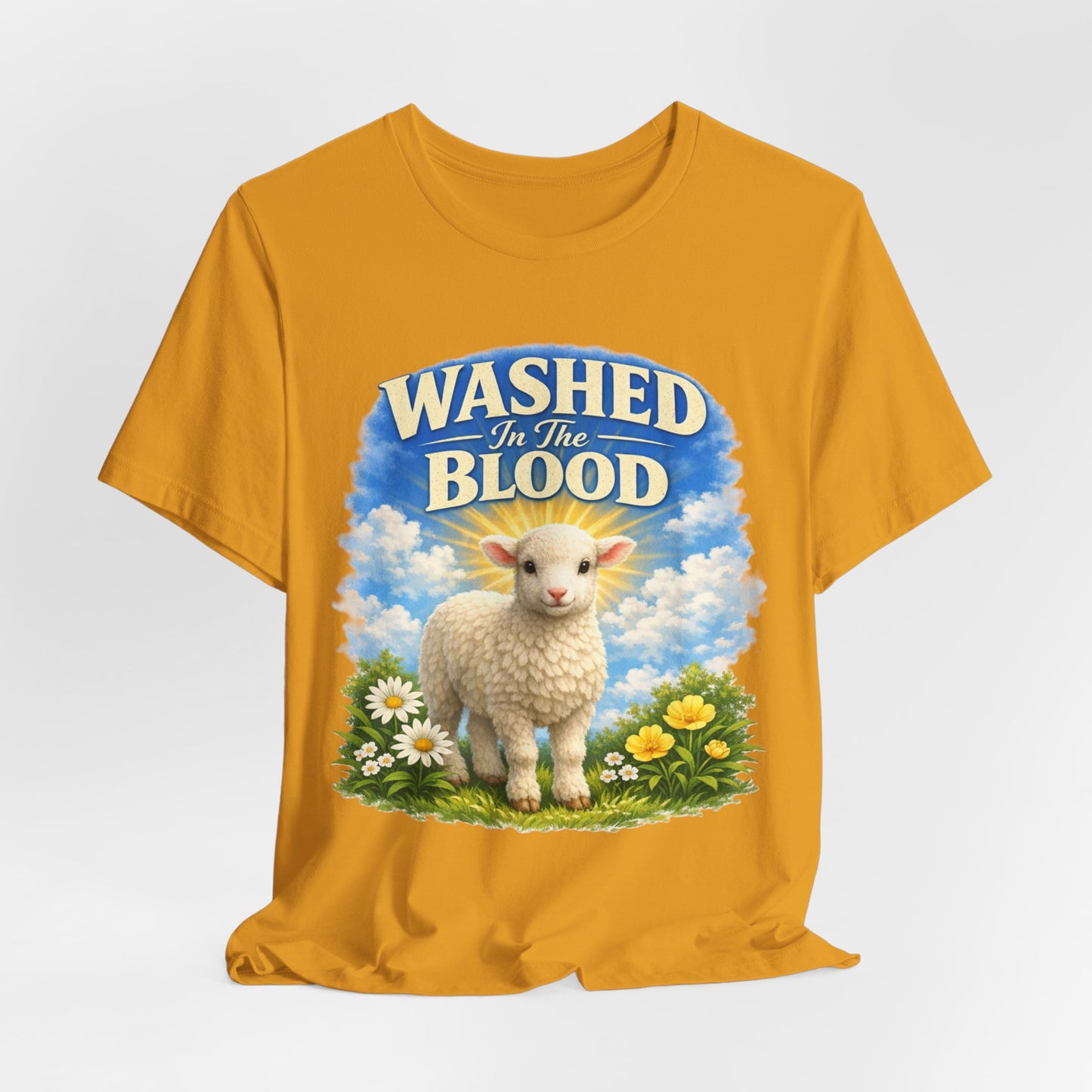 Washed in the Blood Lamb T-Shirt — Christian Easter Religious Tee