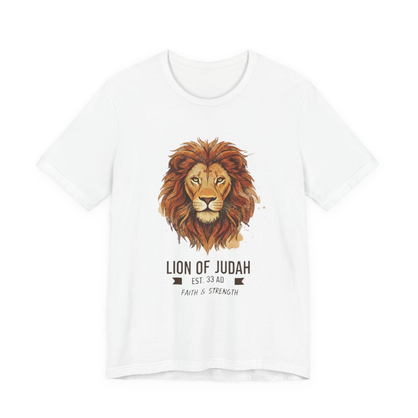 Lion of Judah T-Shirt — Faith & Strength Christian Tee