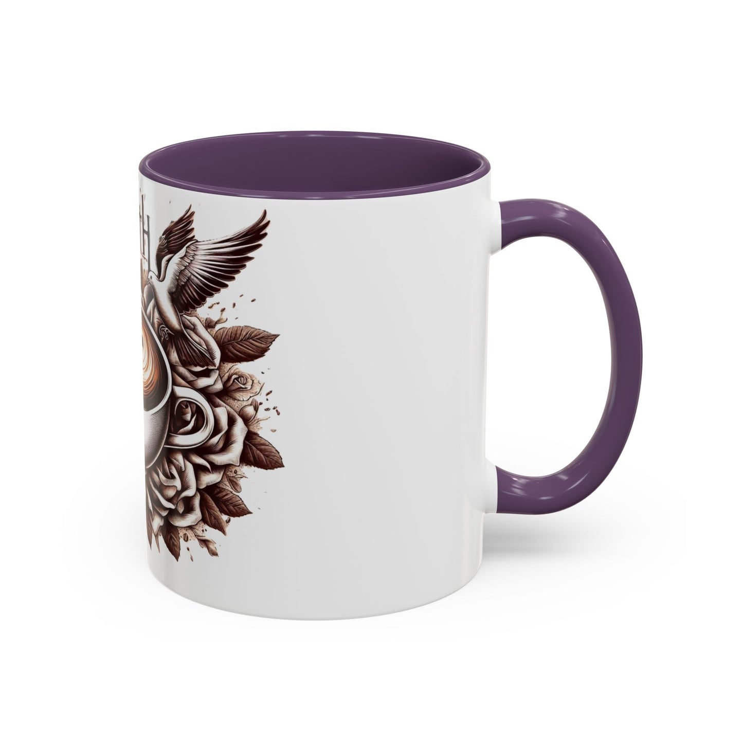 Accent Coffee Mug (11, 15oz) "Faith & Coffee"