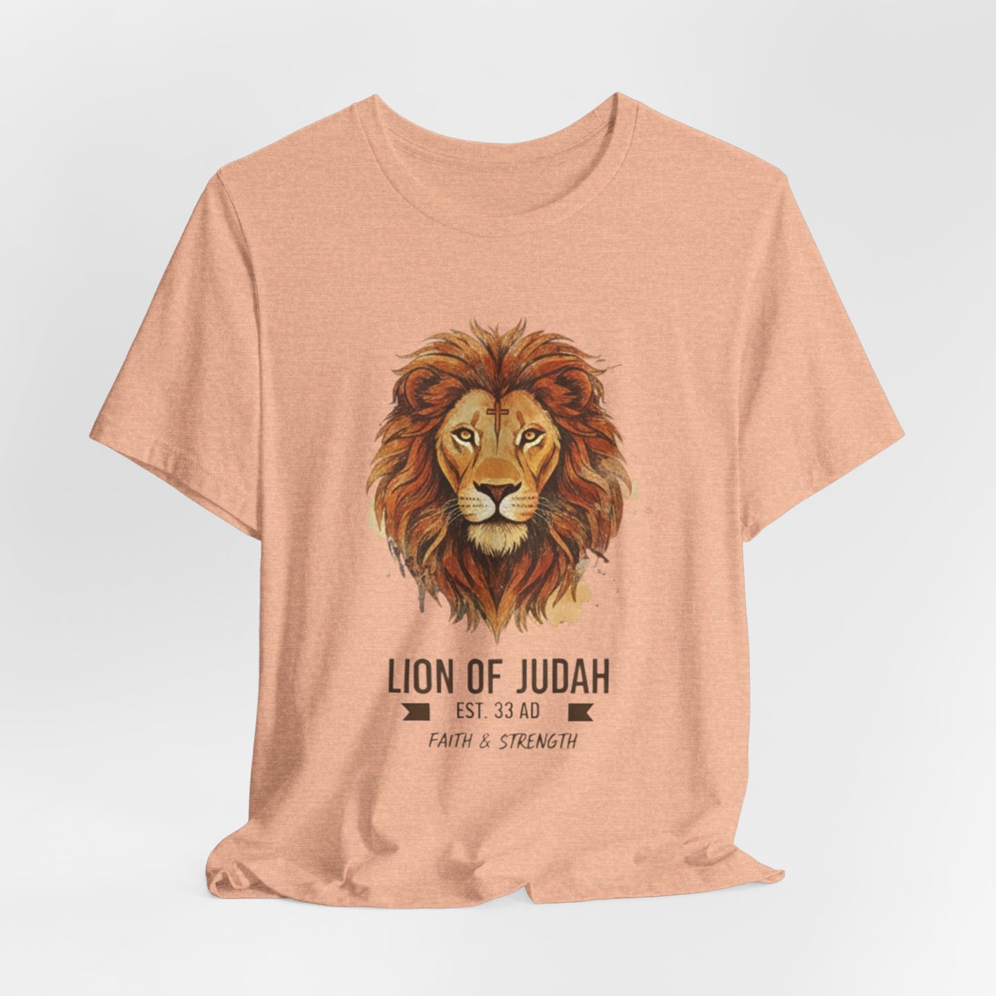 Lion of Judah T-Shirt — Faith & Strength Christian Tee