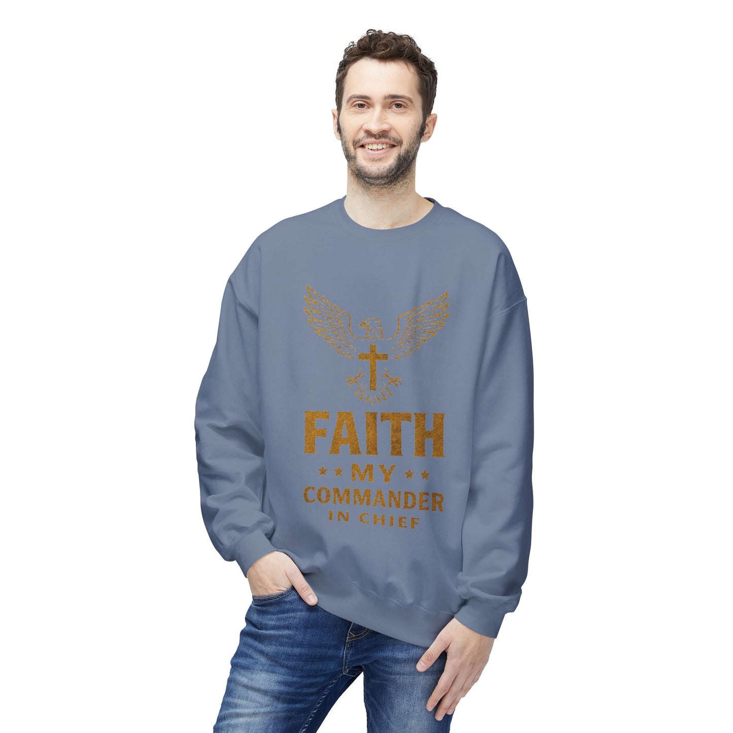 Sweatshirt - Military Christians: 'Faith is my Commander in Chief'