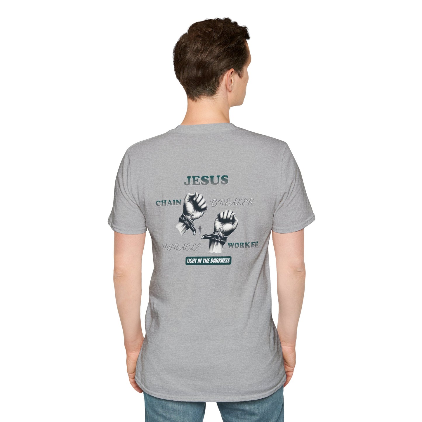 Christian Unisex Tee - Jesus Chain Breaker Design