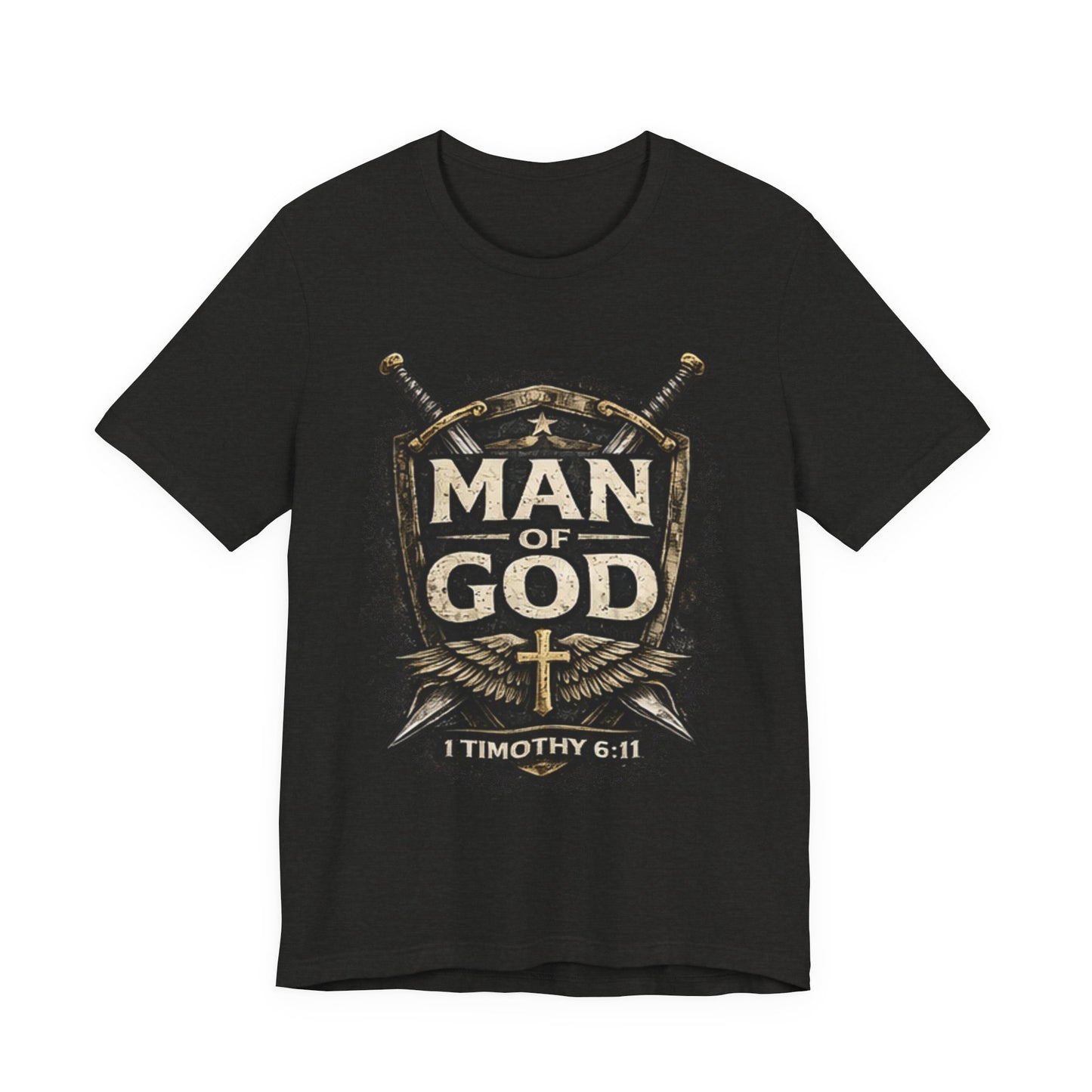 Man of God Tee — 1 Timothy 6:11 Christian Faith T-Shirt