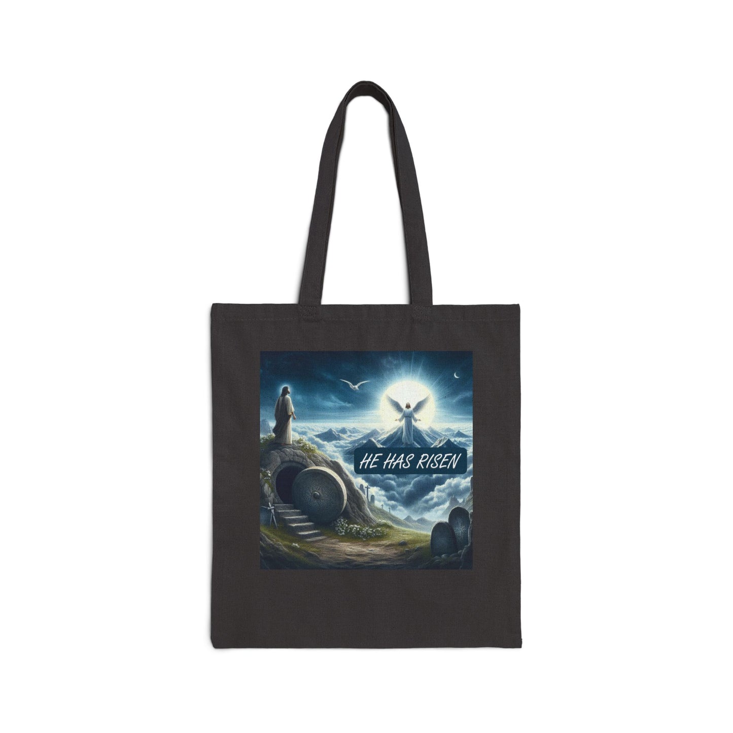 Cotton Canvas Tote Bag "HE HAS RISEN"
