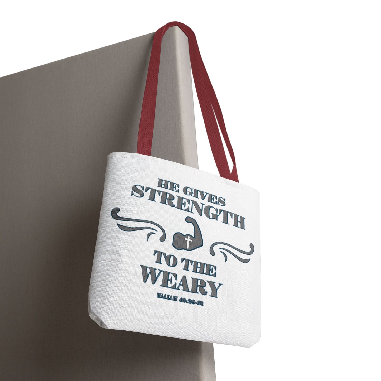 Tote Bag with Bible Verse Isaiah 40:29-31