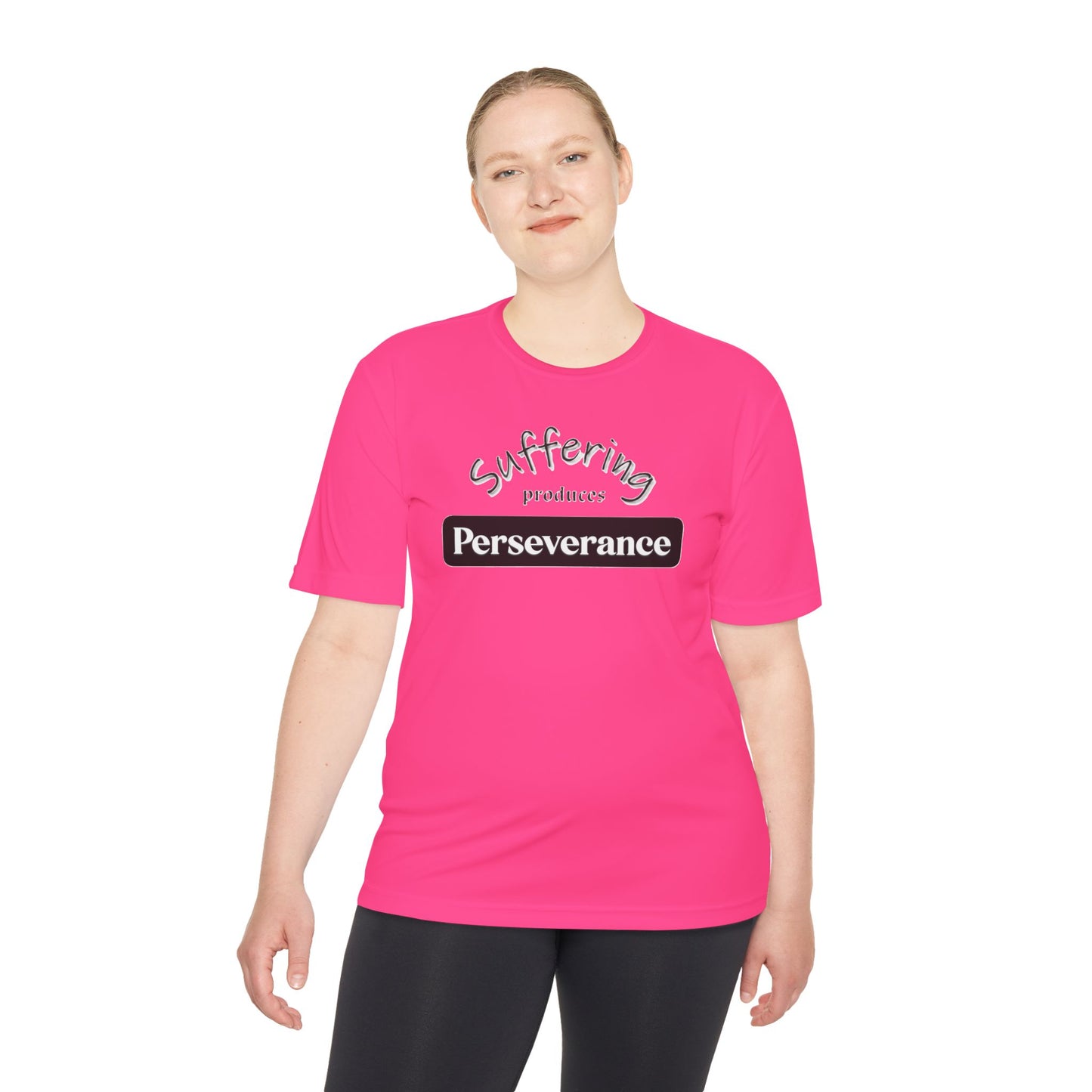 Unisex Moisture "Suffering Produces Perseverance" Wicking Tee