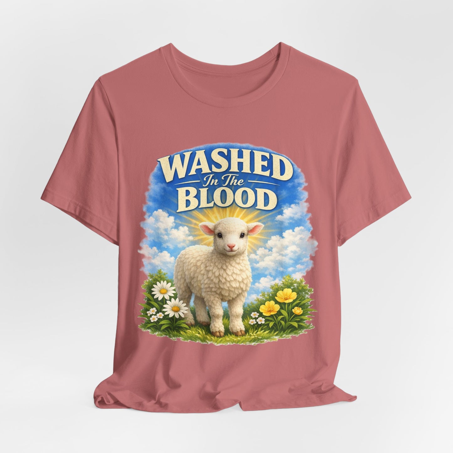 Washed in the Blood Lamb T-Shirt — Christian Easter Religious Tee