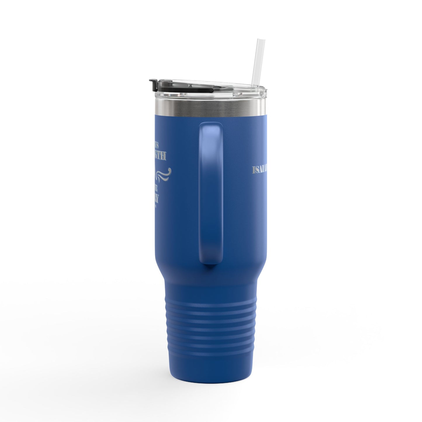 Travel Mug - Bible Verse 'He gives Strength to the Weary' Isaiah 40:29-31