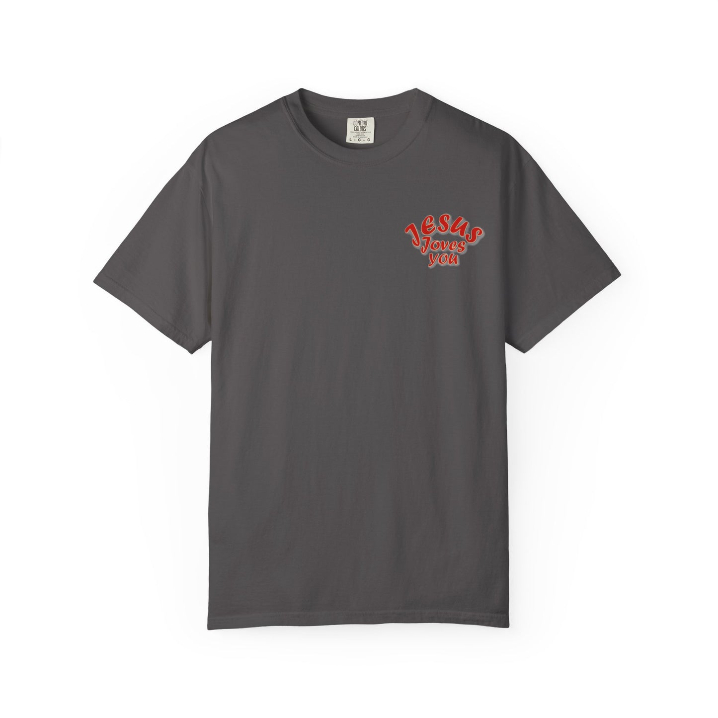 Christian Cross Heart Unisex T-shirt - Jesus Loves You Design