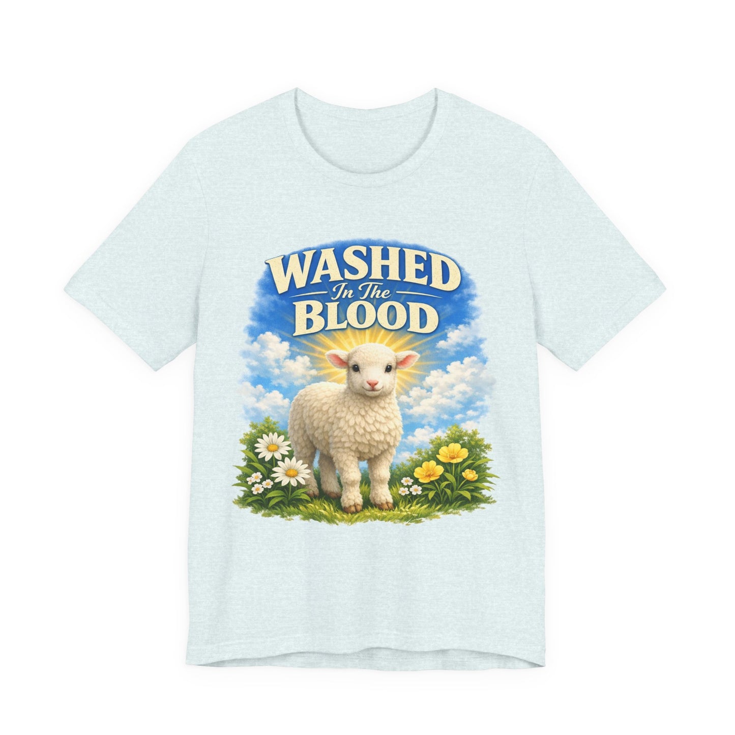 Washed in the Blood Lamb T-Shirt — Christian Easter Religious Tee