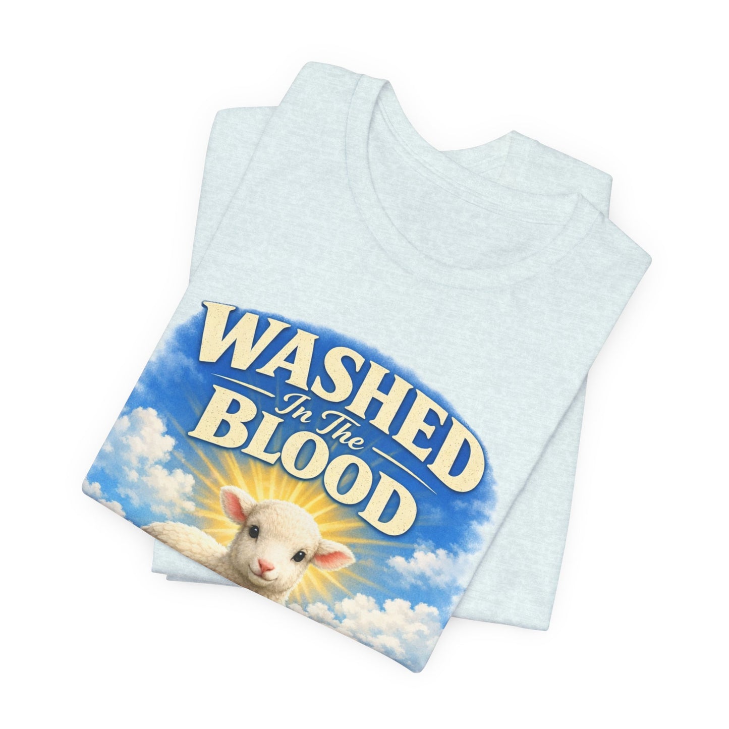 Washed in the Blood Lamb T-Shirt — Christian Easter Religious Tee